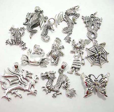 Sterling silver sealife pendant