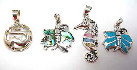 925 sterling silver pendants with gemstone